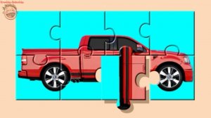 Детские машинки. Пикап. Мультик-пазл для самых маленьких