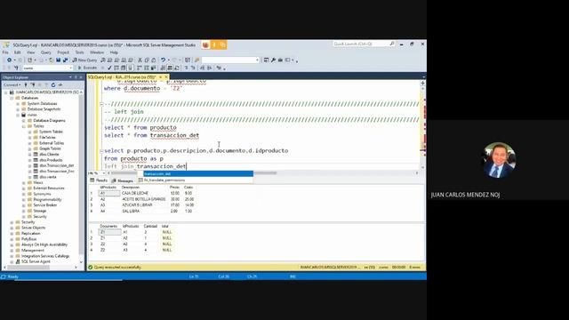 Instrucciones básicas SQL en Ms Sql Server (inner join, left join, right join, union all) смотреть онлайн