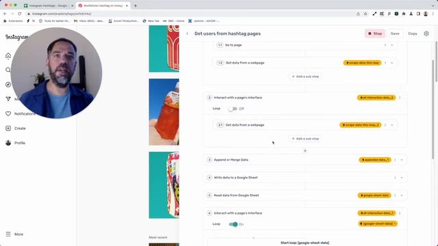 How to scrape instagram followers using Axiom.ai смотреть онлайн