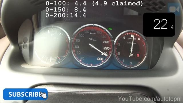 Jaguar XJ SuperSport 5.0 V8 Supercharged 0-265 km/h SICK! Acceleration & Top Speed Run смотреть онлайн