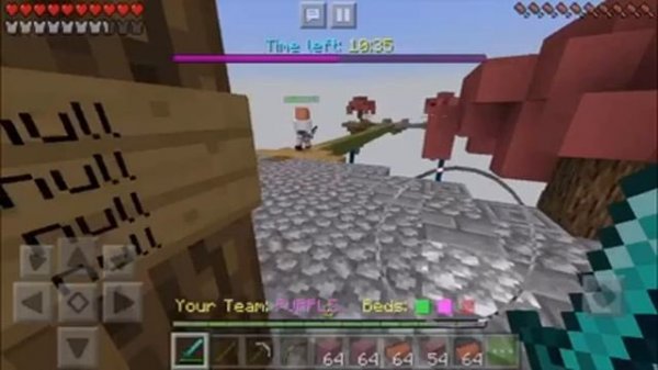 Playing bedwars! Lifeboat servers, Minecraft PE,