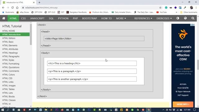 #WebDesignTutorial #W3Schools - HTML Web Design Tutorial Video Part - 1 HTML Introduction смотреть онлайн