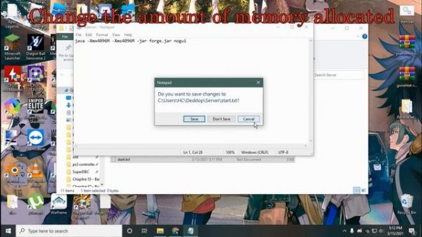 How to make a forge minecraft server 1.16.5