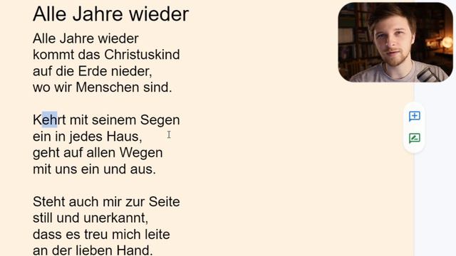 Переводим и разбираем Alle Jahre wieder + урок немецкой фонетики | Weihnachtslieder смотреть онлайн
