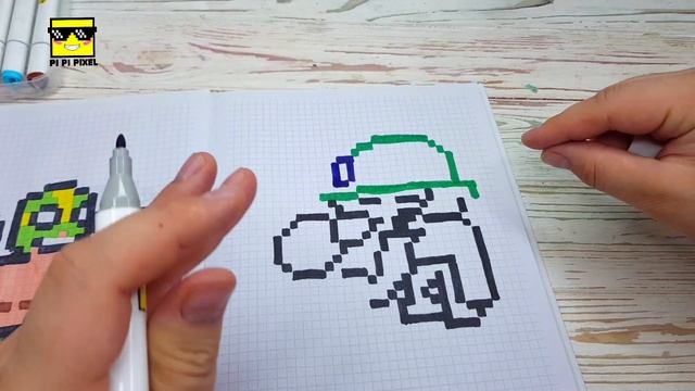 СЛАДКОЕЖКА СЭНДИ из ИГРЫ BRAWL STARS РИСУНКИ ПО КЛЕТОЧКАМ - PIXEL ART смотреть онлайн