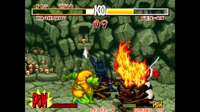 Samurai Showdown Samurai Spirits: Haomaru play-through with keyboard смотреть онлайн