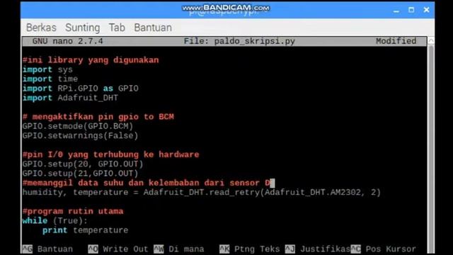 Raspberry pi 3 untuk mengakses sensor suhu DHT11 смотреть онлайн