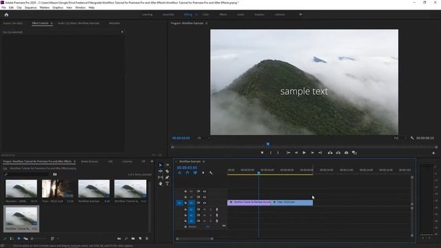 Adobe Premiere Pro and After Effects Dynamic Link Tutorial - Workflow Tips for Editors смотреть онлайн