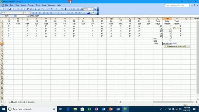 MS-Excel 2003 SUMIF & COUNTA,COUNTIF Function смотреть онлайн