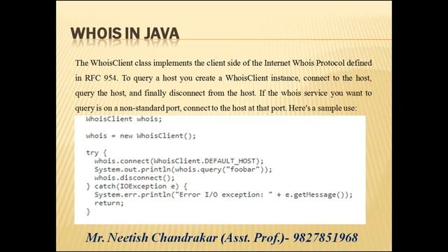 TCP IP Client Server Socket | WhoisClient | URL format and Connection | Part 2 | By Mr. Neetish смотреть онлайн
