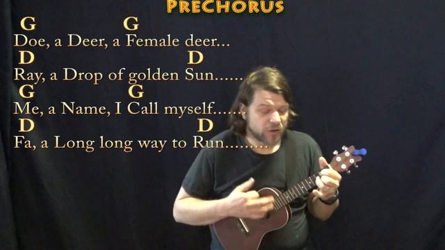 Do Re Mi (The Sound of Music) Ukulele Cover Lesson in G Major with Chords/Lyrics смотреть онлайн