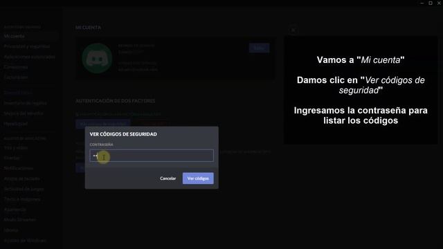 ✔️ DESHABILITAR AUTENTICACION de DOS FACTORES DISCORD PC | 2FA | Incluso si no recuerdas código смотреть онлайн