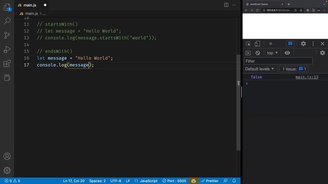 String Methods and Properties | JavaScript for Beginners #11 смотреть онлайн