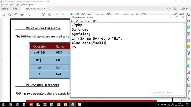 PHP 02 - Operators смотреть онлайн