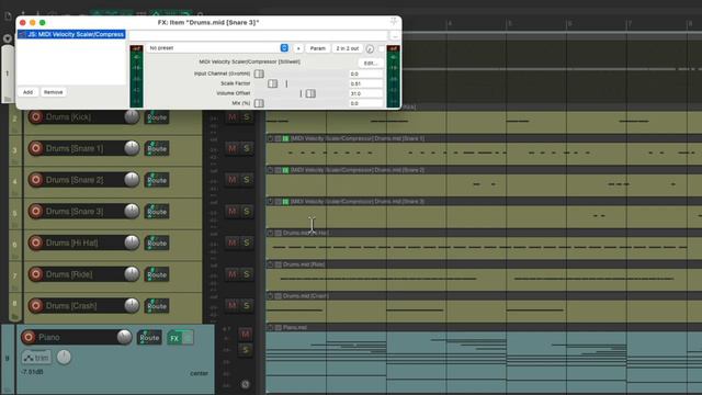 Editing MIDI Drum Velocity - Part II in REAPER смотреть онлайн