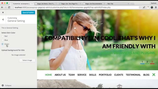 Powerful WordPress Theme Gaga lite - How to Change Theme and Background Color | WordPress Tutorial смотреть онлайн