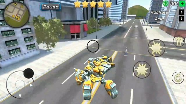 Amazing Crime Strange Stickman Rope Vice Vegas #13 I found the robot смотреть онлайн