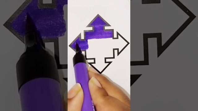4 side arrow symbol - Satisfying Coloring #49 смотреть онлайн