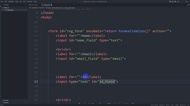 JavaScript Form Validation and Counter Project смотреть онлайн