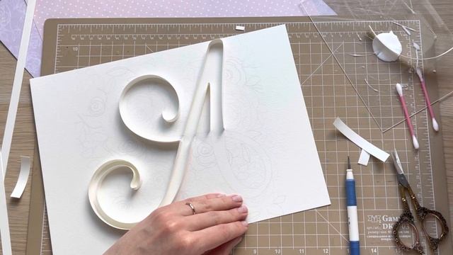 Quilling Floral Design | Quilling Letter | Квиллинг буквы