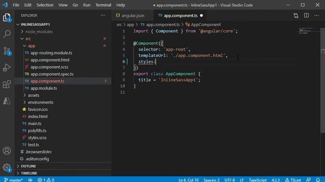 Angular 12 Inline Sass Style Sheet Implementation | Inline SCSS Style Implementation in Angular 12 смотреть онлайн