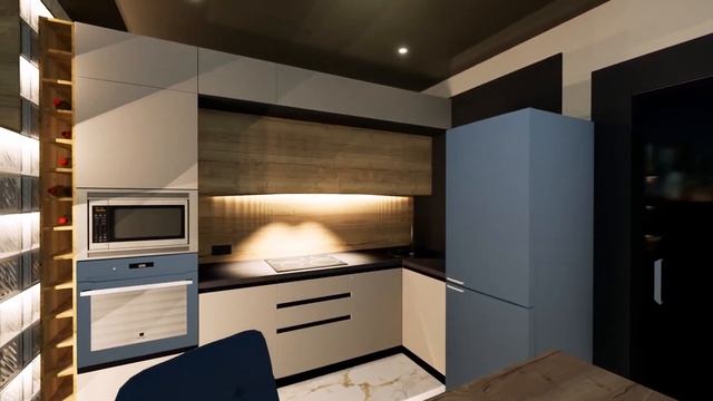 Кухня | Гостиная | Дамаск | Дизайн от РимоАрт Мебель смотреть онлайн