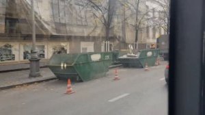 Севастопольский Троллейбус на Лаз Е 183 Голобой цвет с Пл.Ушакова до пл. Восставших 7 ноября 2021 г