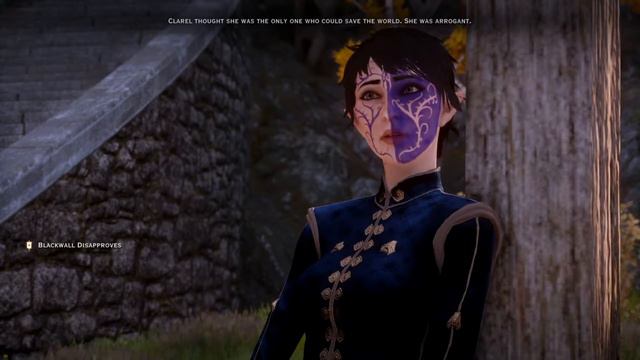 Dragon Age Inquisition Blue Tattoo Elf talking to Blackwall смотреть онлайн