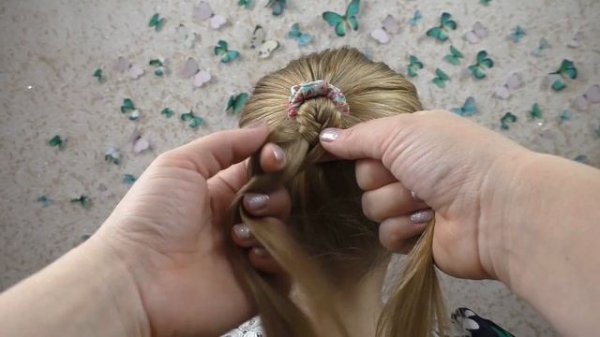 Косичка рыбий хвост. Красивый новый вариант. Прическа на каждый день. Fishtail Braid