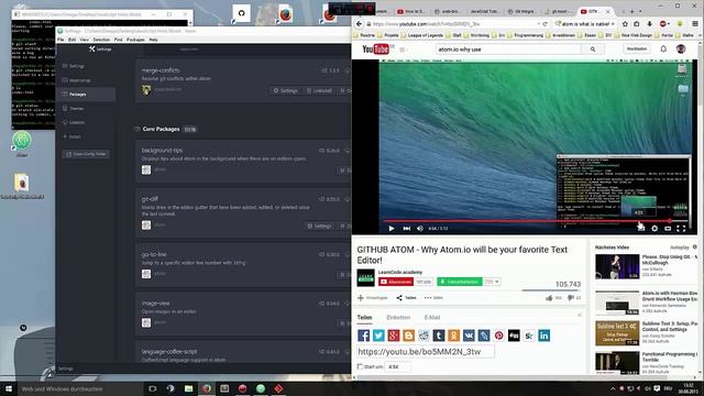 Atom.io Crashkurs & Feature-Test (Git, Keybindings, Browser) смотреть онлайн