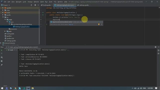 Spring hello world(Old school/traditional XML based configuration) смотреть онлайн