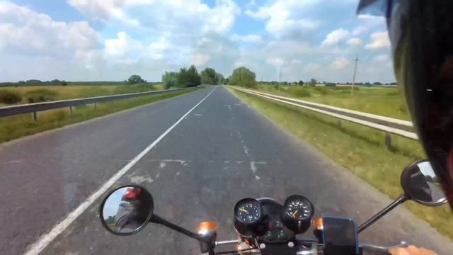 400км.за день на трех Явах 638. (Возвращаемся домой с мотослёта "JАWA-ДРУЗІ"). смотреть онлайн