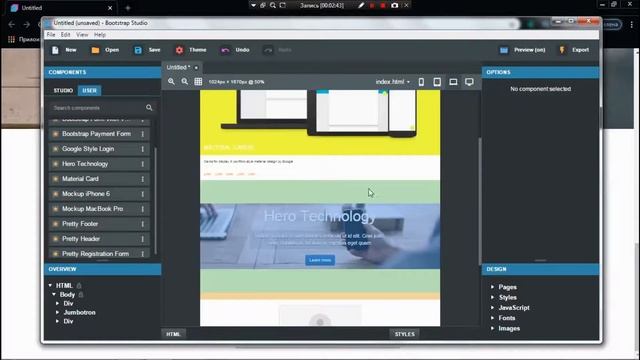 Bootstrap Studioda sayt yaratish. смотреть онлайн