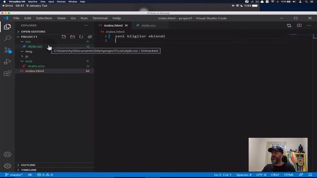 VS Code içerisinde Terminal Kullanmadan GIT Temel Komutları #5 смотреть онлайн