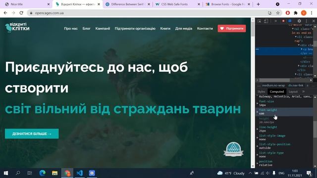 Основи HTML & CSS для початківців #19 - властивість font-family смотреть онлайн