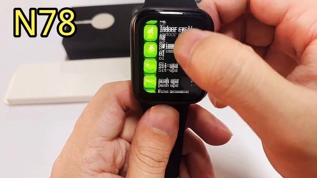 The new N78 series 7 clone smart watch, with a new design and Siri and GPS functions. смотреть онлайн