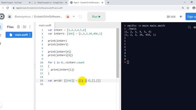 Tutorial 05: Array in Swift [All Types] | 1D vs 2D array in Swift | Array Matrix in Swift смотреть онлайн