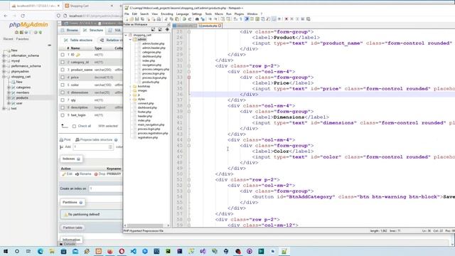 PART 11 | UI DESIGN FOR PRODUCT SECTION OF THE ADMINISTRATOR ACCOUNT | PHP SHOPPING CART TUTORIALS смотреть онлайн