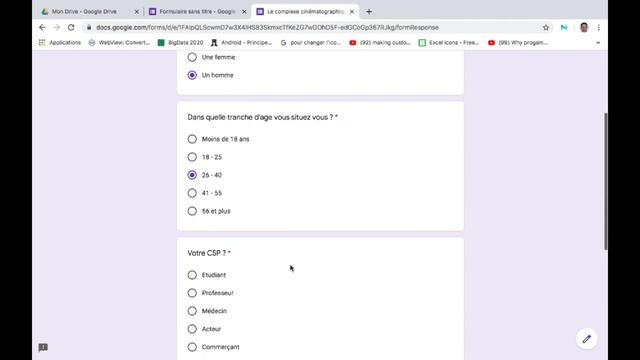 Google Forms: Conception et traitement des données d'enquête смотреть онлайн