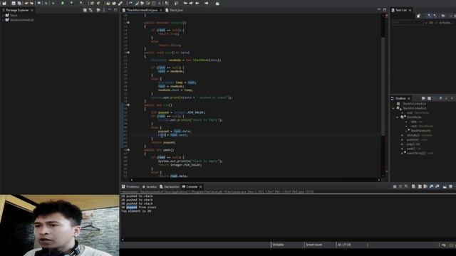 Stack as Linked List смотреть онлайн