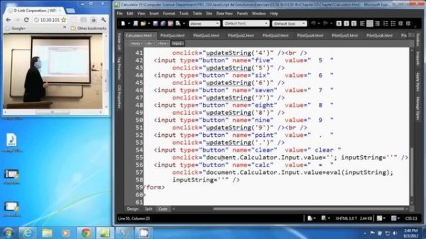 JavaScript Function Call From HTML Tag