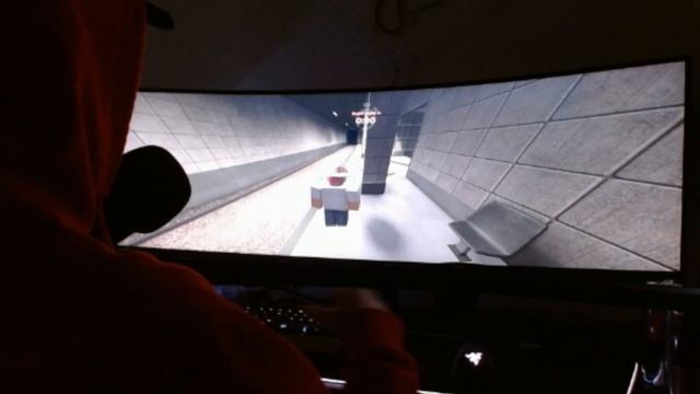 PLAYING EVADE ON A 50-INCH ULTRAWIDE MONITOR! смотреть онлайн