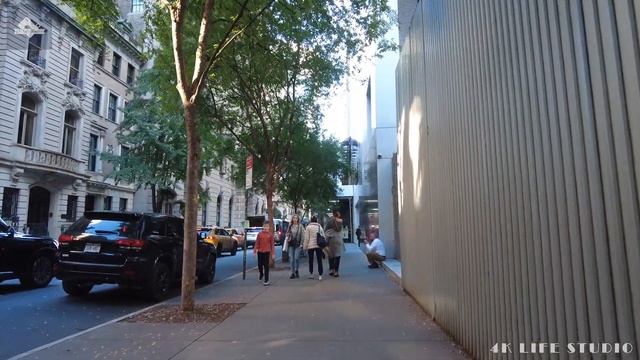 New York City, Midtown Manhattan City Walk Tour, 54th Street, 53rd Street, 4K Travel смотреть онлайн