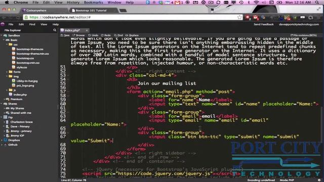Bootstrap HTML Design Tutorial - Tutorial #4 смотреть онлайн
