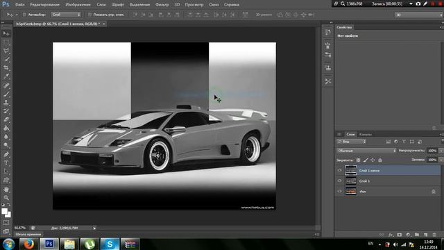 Уроки фотошопа #2 [Как зделать из цветного фото рисунок карандашами?] смотреть онлайн