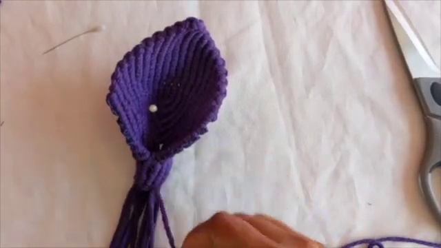 Macrame Calla Lily flower Tutorial!! смотреть онлайн