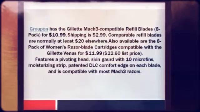 Gillette Mach3 or Venus-Compatible Refill Blades (8-Pack) fr смотреть онлайн