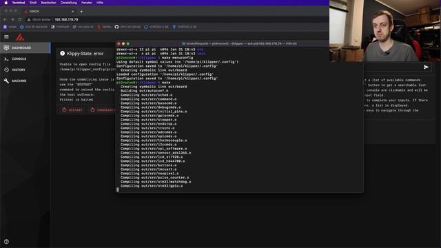Mainsail + Klipper installieren auf dem Raspberry PI unter Mac OS смотреть онлайн