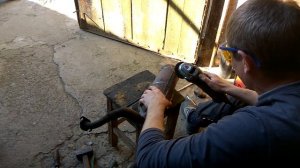 DIO 35 ZX  ремонт выхлопной трубы