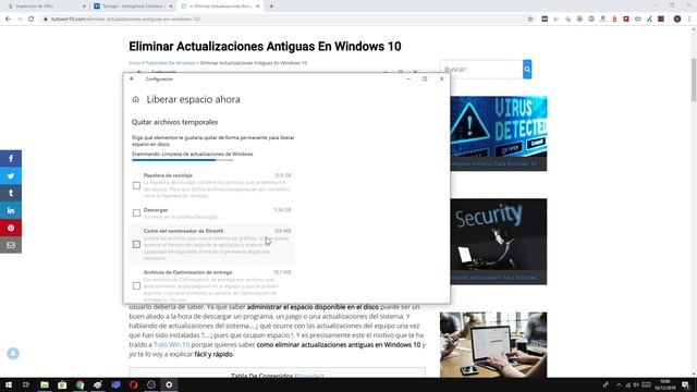 ELIMINAR ACTUALIZACIONES de WINDOWS 10 ANTIGUAS ? смотреть онлайн